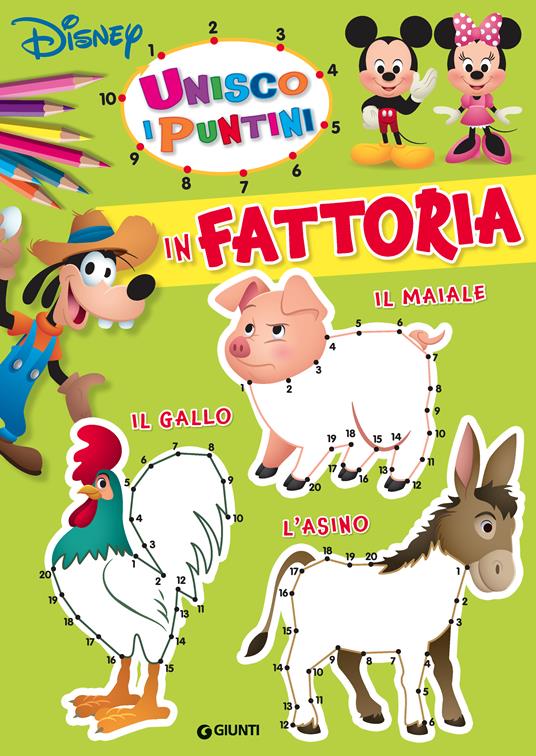 In fattoria. Unisco i puntini. Ediz. a colori - copertina