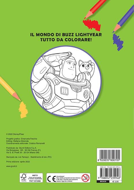 Avventura nello spazio. Lightyear. La vera storia di Buzz. Primo album da colorare. Ediz. a colori - 6