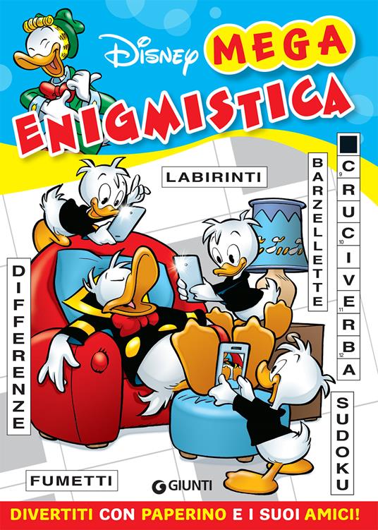 Mega enigmistica di Paperino & Co. Divertiti con paperino e i suoi amici - copertina