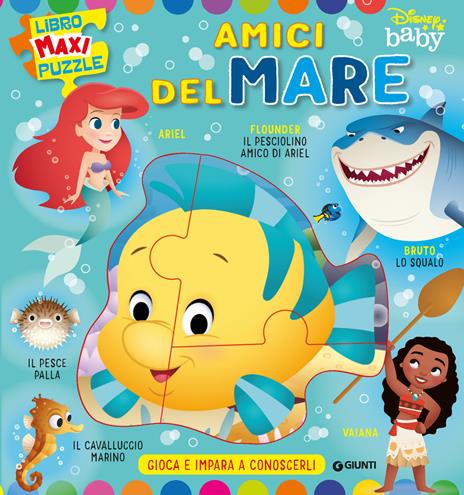 Amici del mare. Baby libro maxi puzzle. Ediz. a colori - copertina
