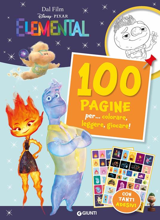 100 pagine per... colorare, leggere, giocare! Elemental. Sticker special color. Ediz. a colori - copertina