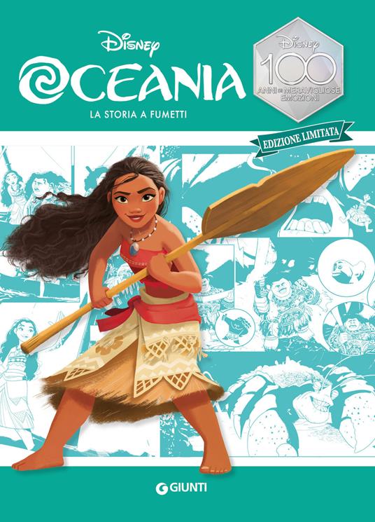 Oceania. La storia a fumetti. Disney 100. Ediz. limitata - copertina