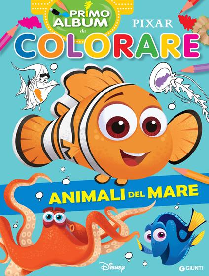 Animali del mare. Primo album da colorare Pixar - copertina