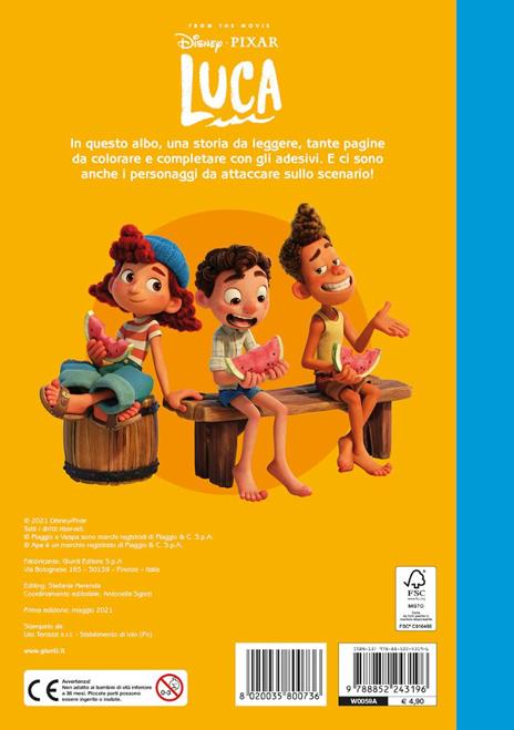Luca. Staccattacca & colora. Con adesivi. Ediz. a colori - 4