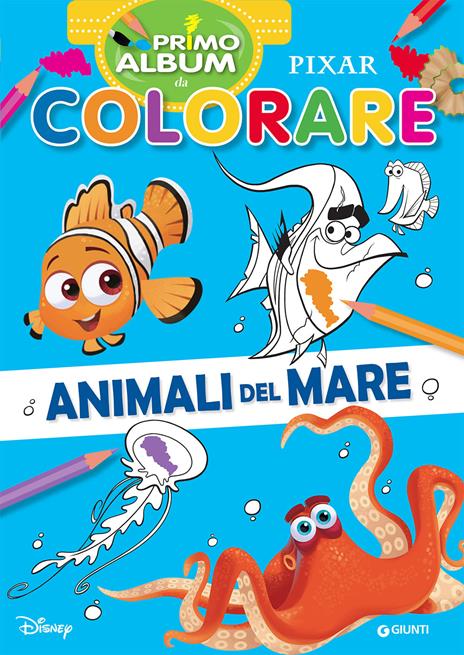 Animali del mare. Pixar. Primo album da colorare. Ediz. a colori - copertina
