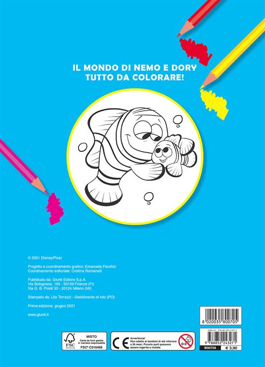 Animali del mare. Pixar. Primo album da colorare. Ediz. a colori - 2