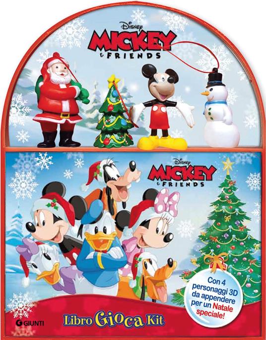 Natale. Mickey & friends. Libro gioca kit. Con 4 personaggi in 3D. Con scenario - copertina
