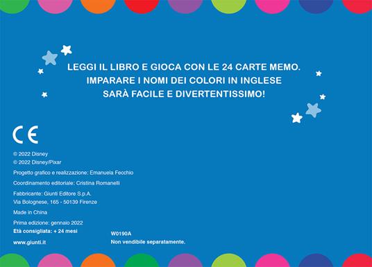 Colours. Memo leggi e gioca. Ediz. a colori. Con 24 Carte - 6