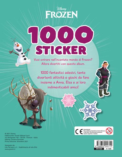 Frozen. 1000 stickers. Tanti giochi e attività. Con adesivi. Ediz. a colori - 2