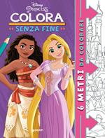 Principesse Disney. Colora senza fine. 6 metri da colorare. Super album. Ediz. illustrata