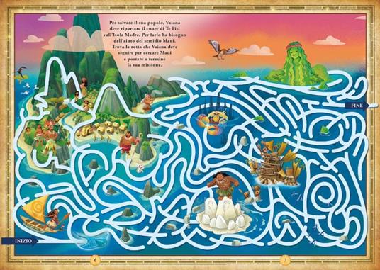 Dove vivono Vaiana e altri amici d’avventura. Mappe in puzzle. Leggi&Gioca. Ediz. a colori. Con puzzle 70 pezzi - 4