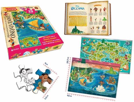 Dove vivono Vaiana e altri amici d’avventura. Mappe in puzzle. Leggi&Gioca. Ediz. a colori. Con puzzle 70 pezzi - 6