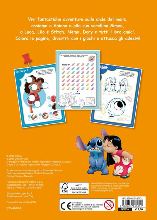 Tra le onde. Oceania. 100 pagine per colorare, leggere, giocare. Con adesivi. Ediz. a colori - 6