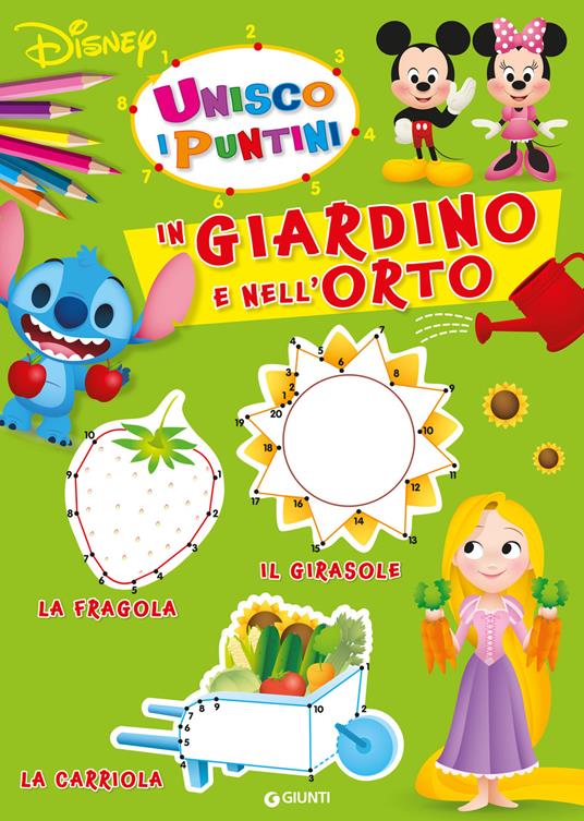 In giardino e nell'orto. Unisco i puntini. Ediz. a colori - copertina