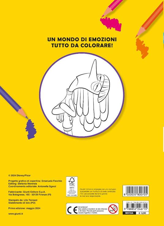 Si cresce, si cambia! Inside Out 2. Primo album da colorare. Ediz. a colori - 2