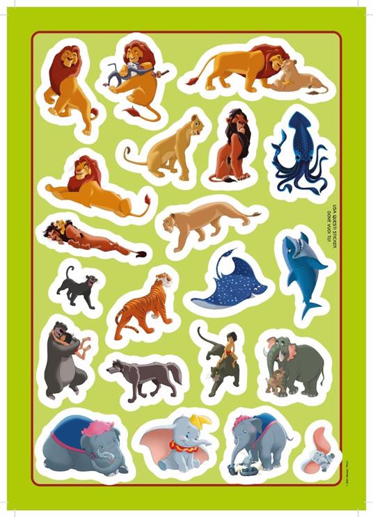 Animali grandi. Il Re Leone. Staccattacca&colora, Con adesivi. Ediz. a colori - 3