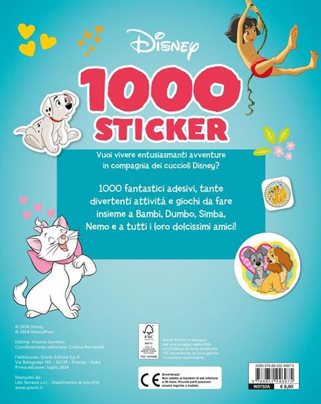 Quanti cuccioli! 1000 sticker Disney. Tanti giochi e attività - 2