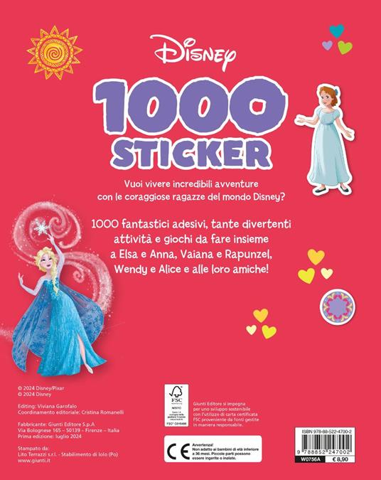 Ragazze coraggiose. 1000 sticker Disney. Tanti giochi e attività. Ediz. a colori - 2