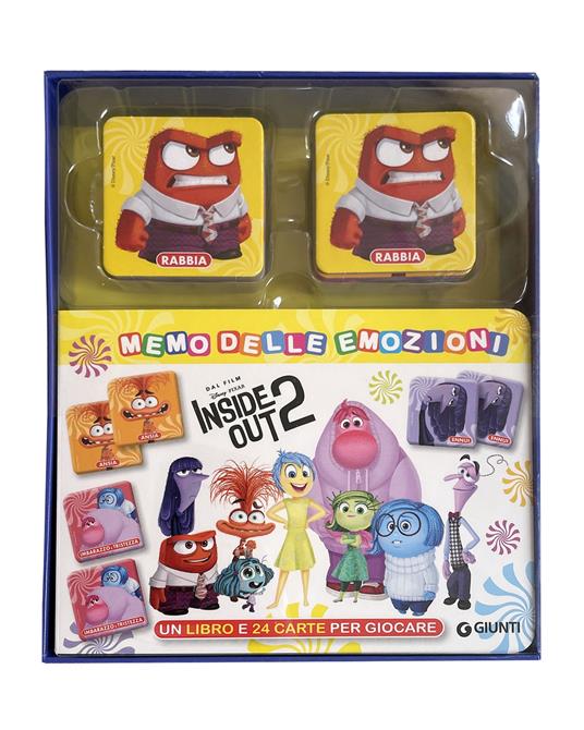 Memo delle emozioni. Inside Out 2. Ediz. a colori. Con 24 carte memory - copertina
