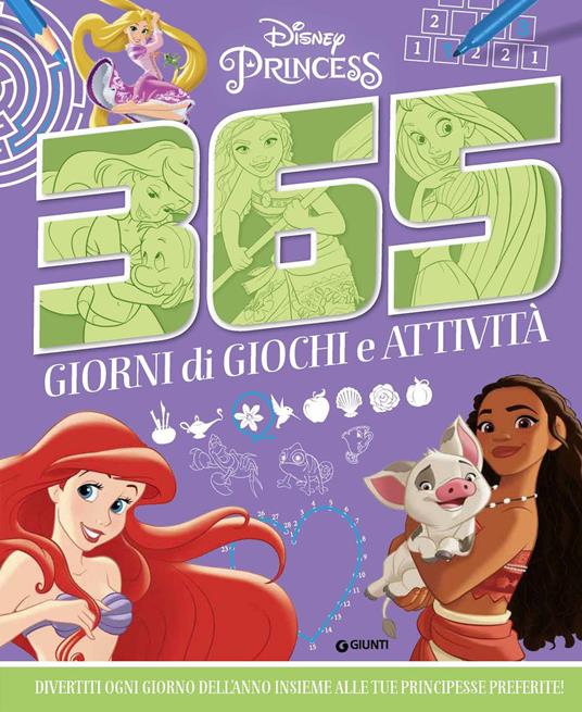 365 giorni di giochi e attività. Disney Princess. Ediz. a colori - copertina