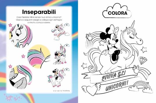 Unicorni. Minnie. Bubble stickers. Storia e giochi, con tanti adesivi morbidosi. Ediz. a colori - 3
