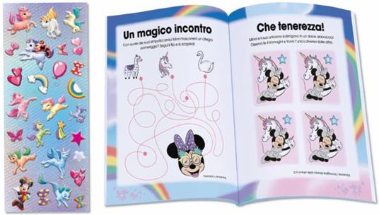Unicorni. Minnie. Bubble stickers. Storia e giochi, con tanti adesivi morbidosi. Ediz. a colori - 4