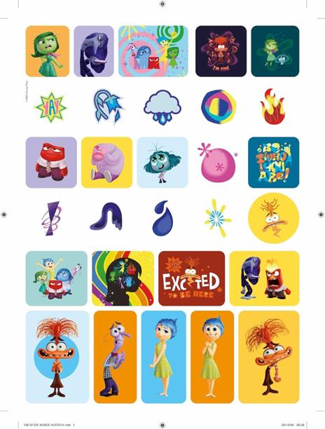 100 pagine di giochi e attività. Inside Out 2. Con adesivi. Ediz. a colori - 3