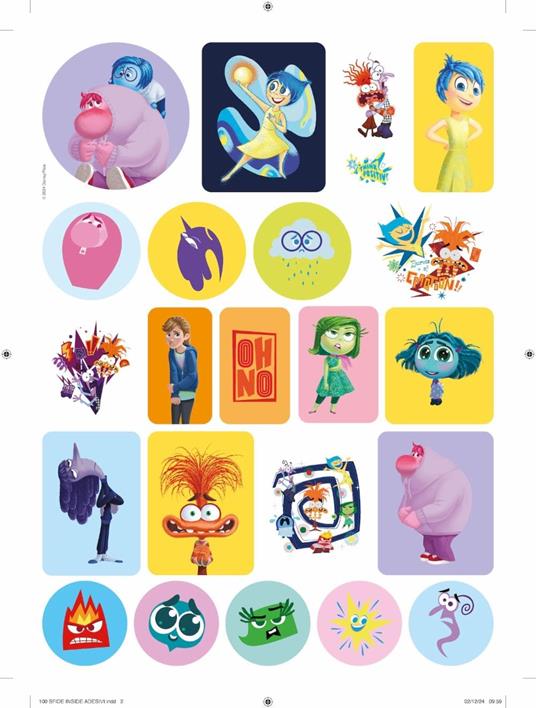 100 pagine di giochi e attività. Inside Out 2. Con adesivi. Ediz. a colori - 4
