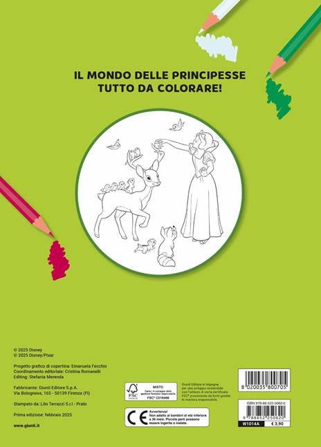 Principesse amiche dei boschi. Primo album da colorare. Ediz. a colori - 5