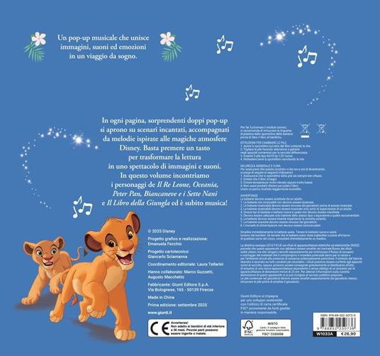 Fiabe classiche Disney. I grandi pop-up 3D musicali. Premi la nota, ascolta la melodia. Ediz. a colori - 2