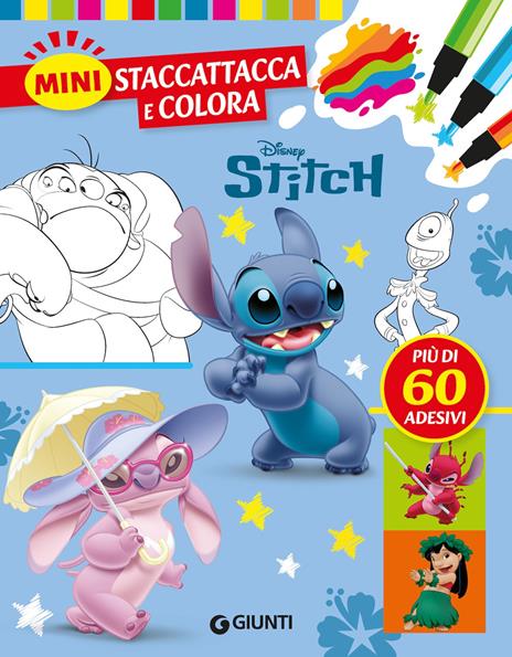 Stitch. Mini. Staccattacca & colora. Ediz. illustrata - copertina