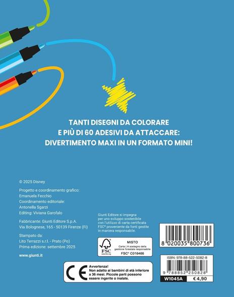 Stitch. Mini. Staccattacca & colora. Ediz. illustrata - 6