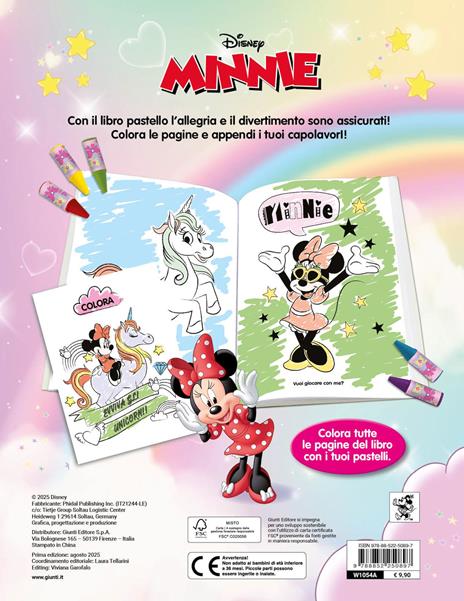 Minnie unicorni. Libro pastello. Ediz. a colori. Con 12 mini pastelli - 2