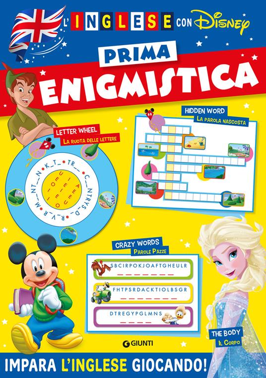 Prima enigmistica. L'inglese con Disney. Impara l'inglese giocando. Ediz. a colori - copertina