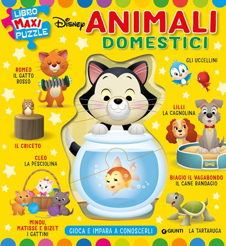 Animali domestici. Libro maxi puzzle Disney. Gioca e impara a conoscerli - Walt Disney - copertina