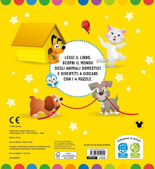 Animali domestici. Libro maxi puzzle Disney. Gioca e impara a conoscerli - Walt Disney - 4