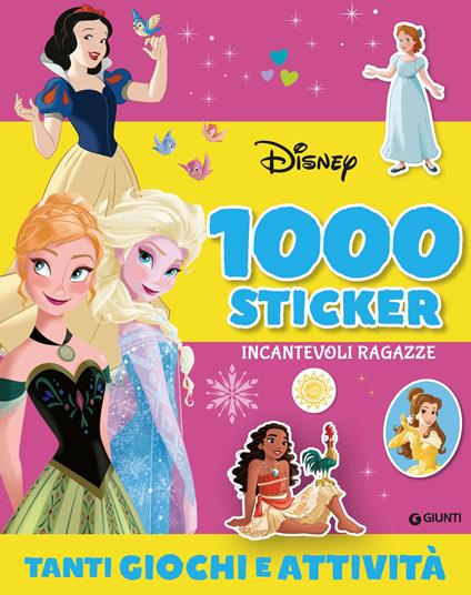 Frozen e principesse Disney. Incantevoli ragazze. 1000 stickers - copertina