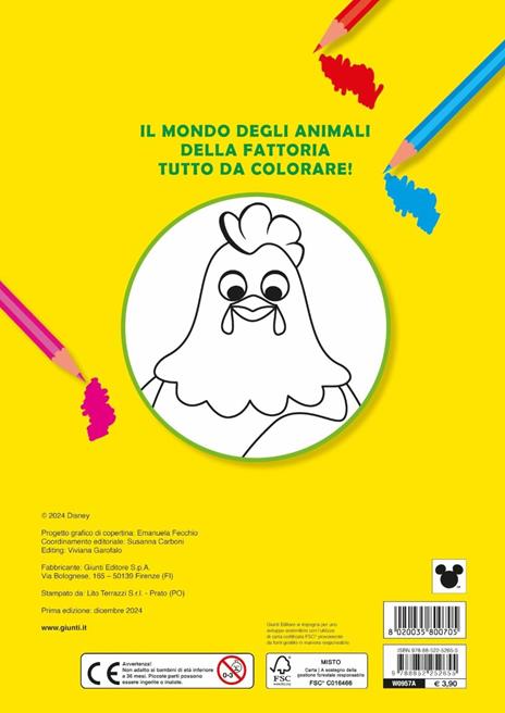 Animali fattoria. Primo album da colorare. Ediz. illustrata - 4