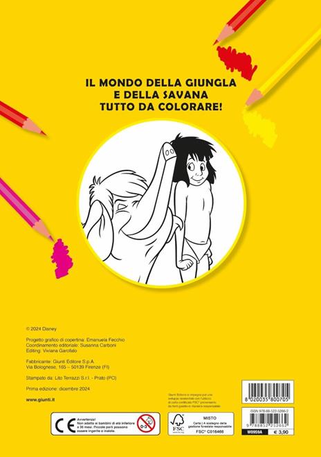 Giungla e savana. Primo album da colorare. Ediz. illustrata - 4