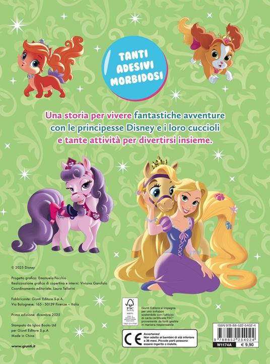 Disney princess e cuccioli reali. Bubble stickers. Storia e giochi. Ediz. illustrata. Con Adesivi - 6