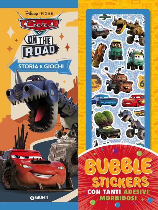 Cars on the road. Bubble stickers. Storia e giochi. Cars. Ediz. illustrata. Con Adesivi - copertina