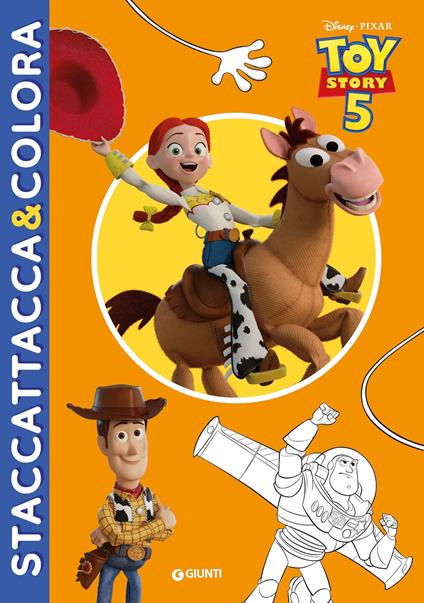Toy Story 5. Staccattacca & colora. Con adesivi. Ediz. a colori - copertina