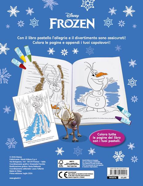 Frozen. Libro pastello. Ediz. a colori. Con 12 mini pastelli a cera - 4