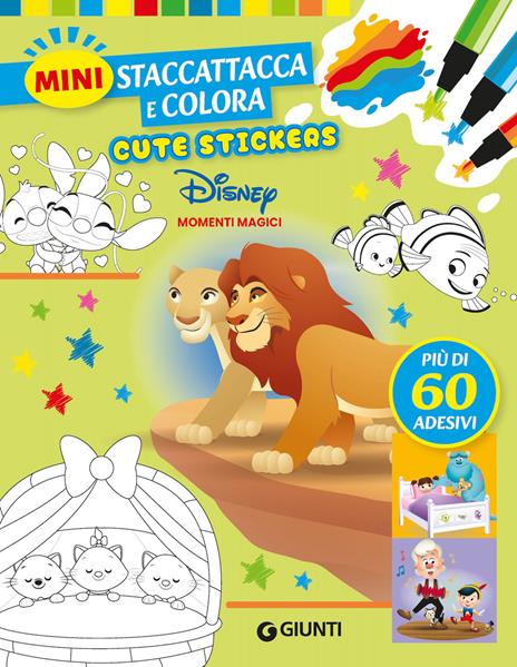 Momenti magici. Cute stickers. Mini staccattacca e colora. Ediz. illustrata - copertina