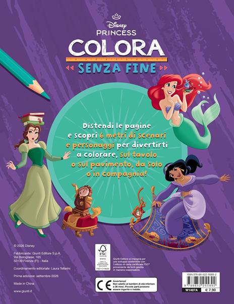 Disney Princess. Colora senza fine. 6 metri da colorare. Ediz. illustrata - 2