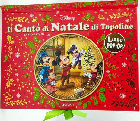 Il canto di Natale di Topolino. La storia in 3D. Ediz. a colori - copertina