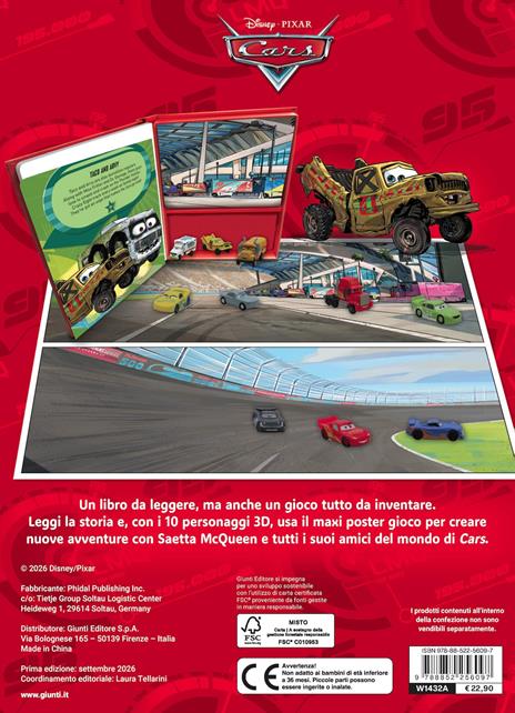 Cars. Maxi box. Ediz. a colori. Con 10 personaggi 3D. Con Poster - 2