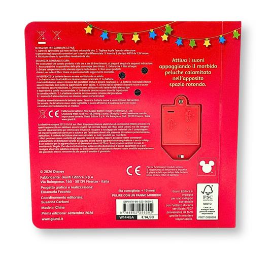 Babbo Natale. Toccalibro sonoro. Disney baby. Ediz. a colori. Con stellina di peluche magnetica - 2