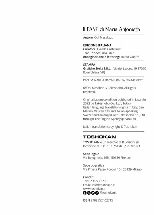 Il pane di Maria Antonietta - Masakazu Ooi - 3
