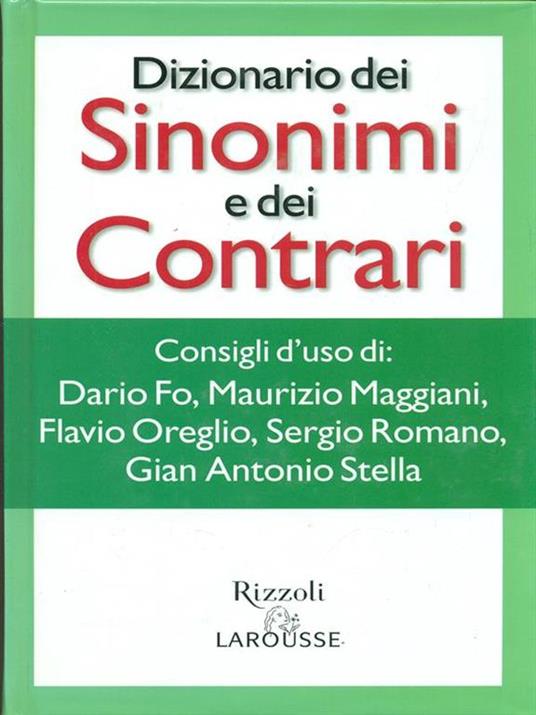 Dizionario dei sinonimi e contrari - 3